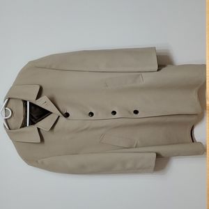 Vintage New Cond Crownwear Mens Trench Coat 44 reg